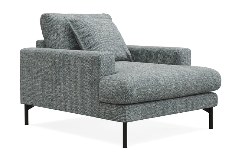 Menard Premium Lænestol i Chenille - Grå/Blå - Møbler - Stoler & lenestoler - Lenestoler