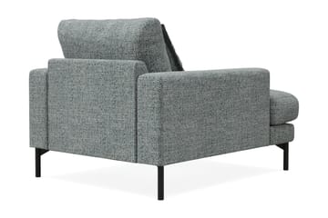 Menard Premium lenestol i chenille - Grå/Blå - Møbler - Stoler & lenestoler - Lenestoler