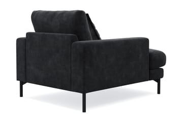 Menard Premium lenestol i chenille - Svart - Møbler - Stoler & lenestoler - Lenestoler
