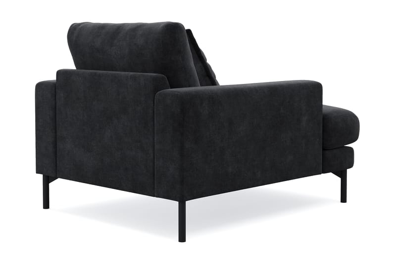 Menard Premium lenestol i chenille - Svart - Møbler - Stoler & lenestoler - Lenestoler