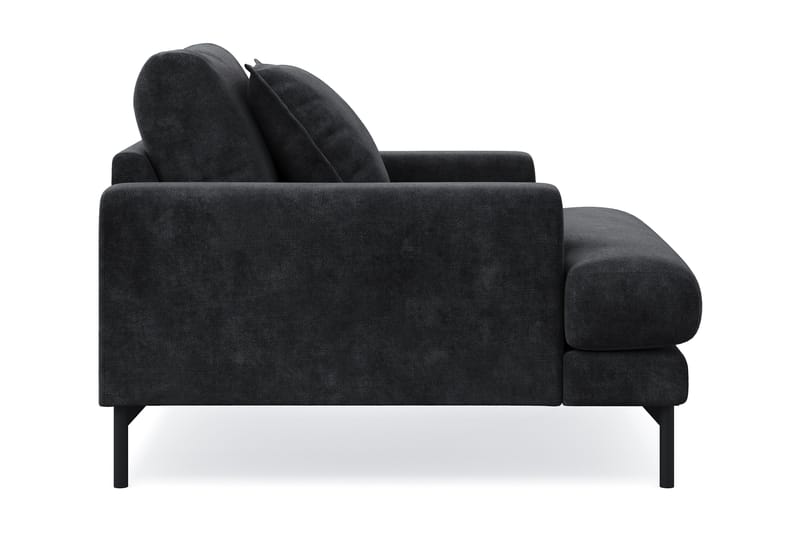 Menard Premium lenestol i chenille - Svart - Møbler - Stoler & lenestoler - Lenestoler