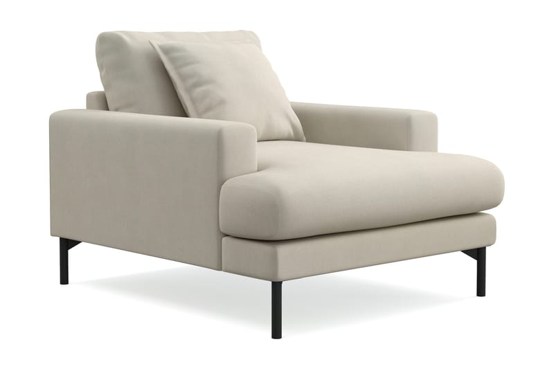Menard Premium lenestol i stoff - Beige - Møbler - Stoler & lenestoler - Lenestoler