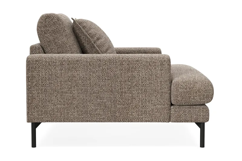 Menard Premium Lænestol i Chenille - Brun - Møbler - Stoler & lenestoler - Lenestoler