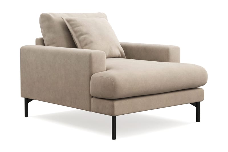 Menard Premium lenestol i stoff - Beige - Møbler - Stoler & lenestoler - Lenestoler
