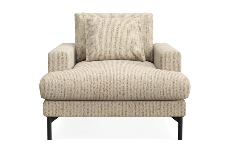 Menard Premium Lænestol i Chenille - Beige - Møbler - Stoler & lenestoler - Lenestoler