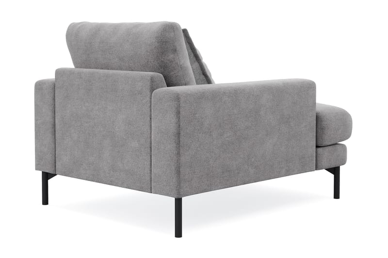 Menard Premium lenestol i chenille - Grå - Møbler - Stoler & lenestoler - Lenestoler