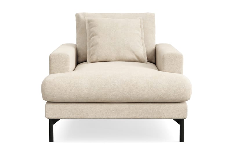 Menard Premium lenestol i chenille - Beige - Møbler - Stoler & lenestoler - Lenestoler