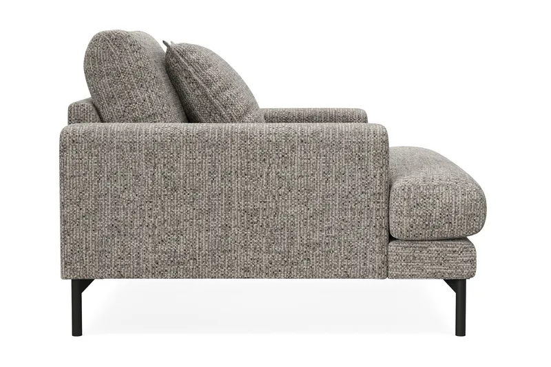 Menard Premium Lænestol i Chenille - Grå - Møbler - Stoler & lenestoler - Lenestoler