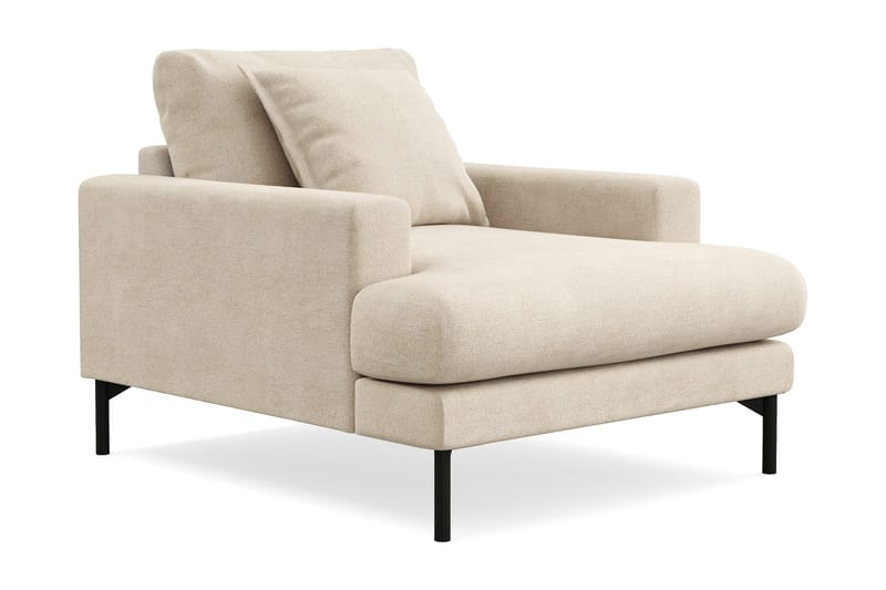Menard Premium lenestol i chenille - Beige - Møbler - Stoler & lenestoler - Lenestoler
