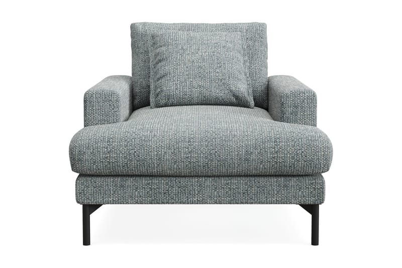 Menard Premium Lænestol i Chenille - Grå/Blå - Møbler - Stoler & lenestoler - Lenestoler