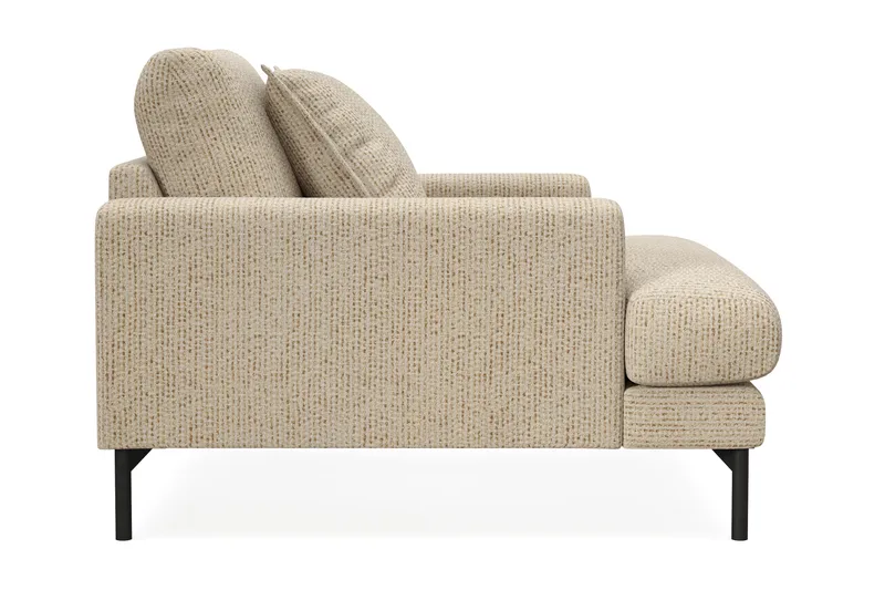 Menard Premium Lænestol i Chenille - Beige - Møbler - Stoler & lenestoler - Lenestoler