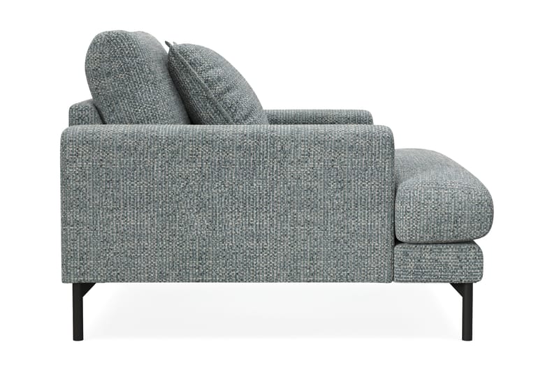 Menard Premium Lænestol i Chenille - Grå/Blå - Møbler - Stoler & lenestoler - Lenestoler