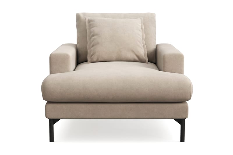 Menard Premium lenestol i stoff - Beige - Møbler - Stoler & lenestoler - Lenestoler