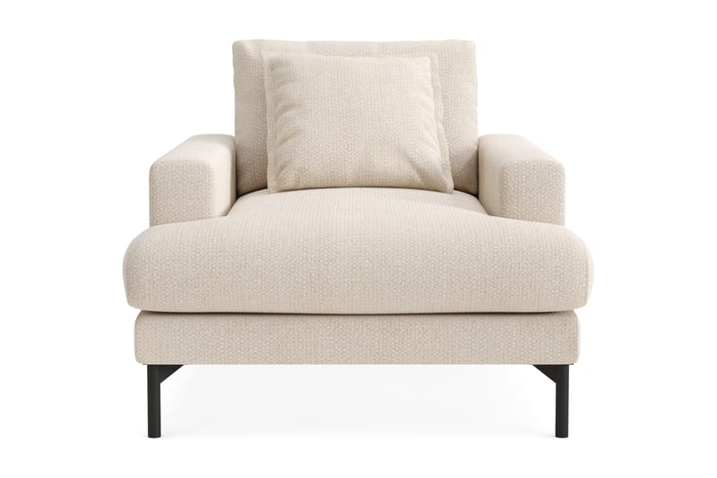 Menard Premium Lænestol i Chenille - Lys Beige - Møbler - Stoler & lenestoler - Lenestoler