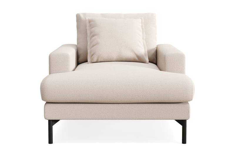 Menard Premium Lænestol i Bouclé - Lys Beige - Møbler - Stoler & lenestoler - Lenestoler