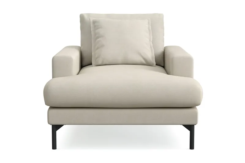 Menard Premium lenestol i stoff - Beige - Møbler - Stoler & lenestoler - Lenestoler