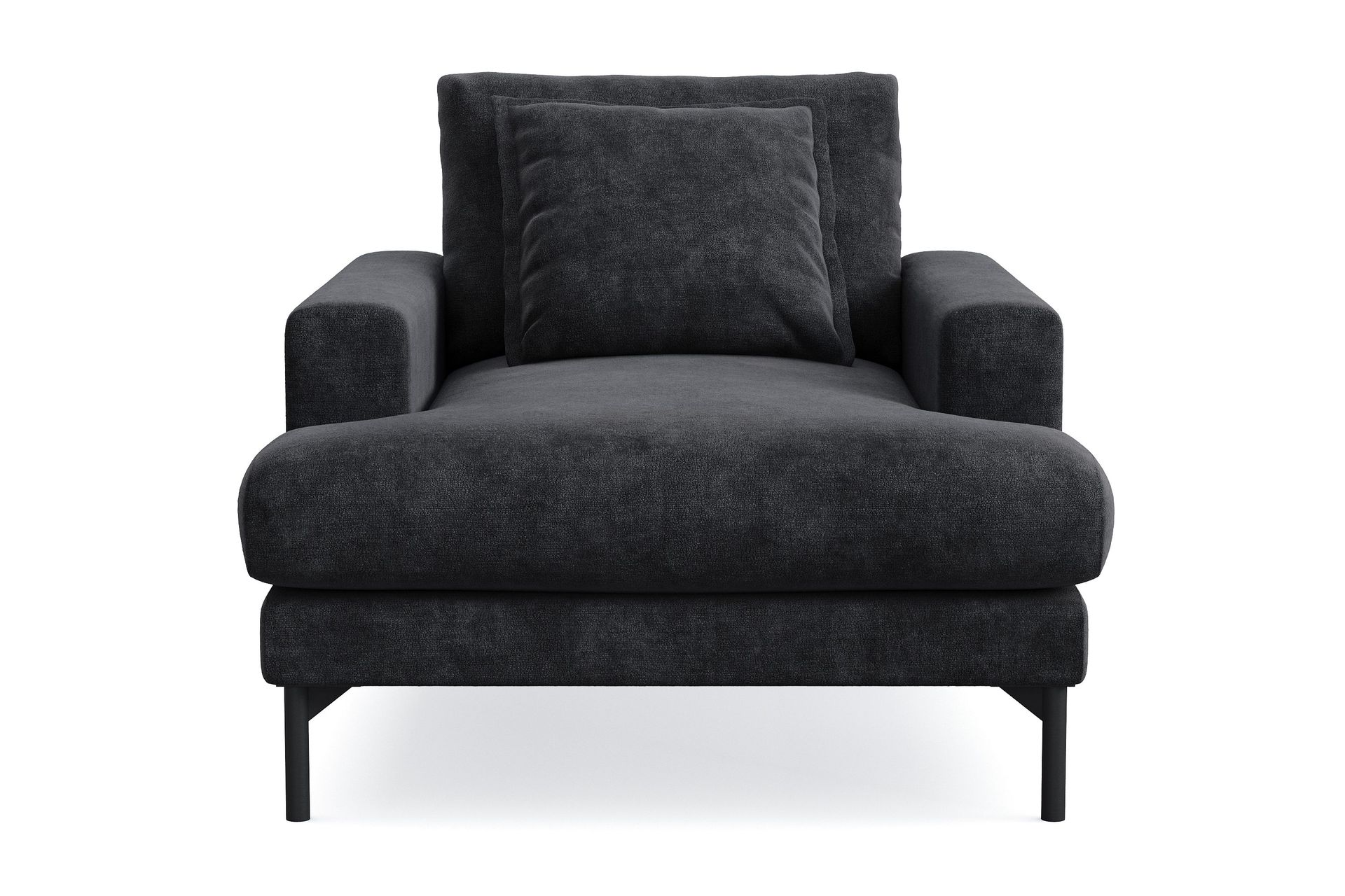 Menard Premium lenestol i chenille - Svart