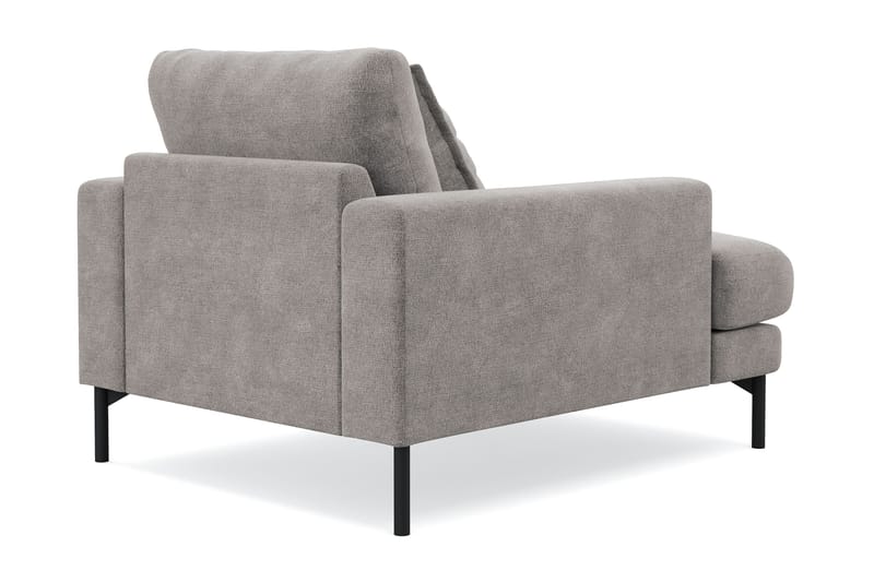 Menard Premium lenestol i chenille - Grå/Brun - Møbler - Stoler & lenestoler - Lenestoler