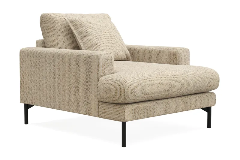 Menard Premium Lænestol i Chenille - Beige - Møbler - Stoler & lenestoler - Lenestoler