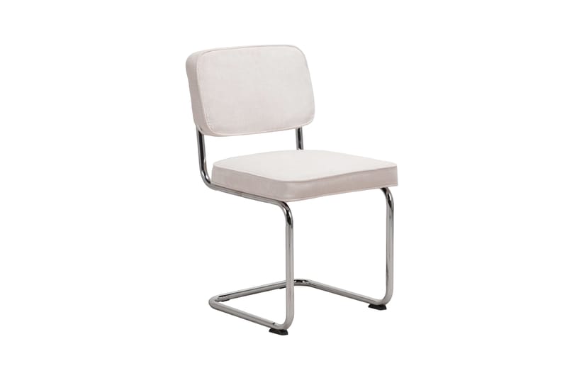 Milva Spisestol - Beige/Krom - Møbler - Stoler & lenestoler - Spisestuestoler & kjøkkenstoler