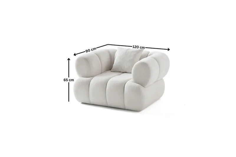 Mississauga Lenestol - Hvit - Møbler - Stoler & lenestoler - Lenestoler