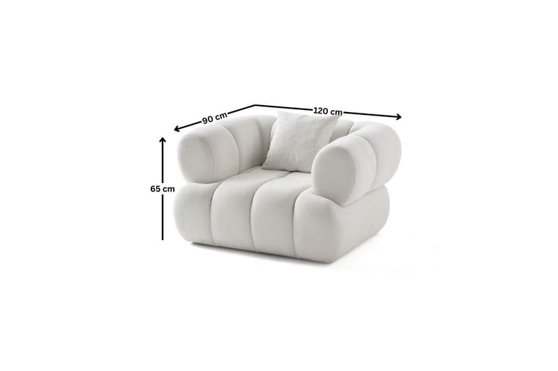 Mississauga Lenestol - Hvit - Møbler - Stoler & lenestoler - Lenestoler