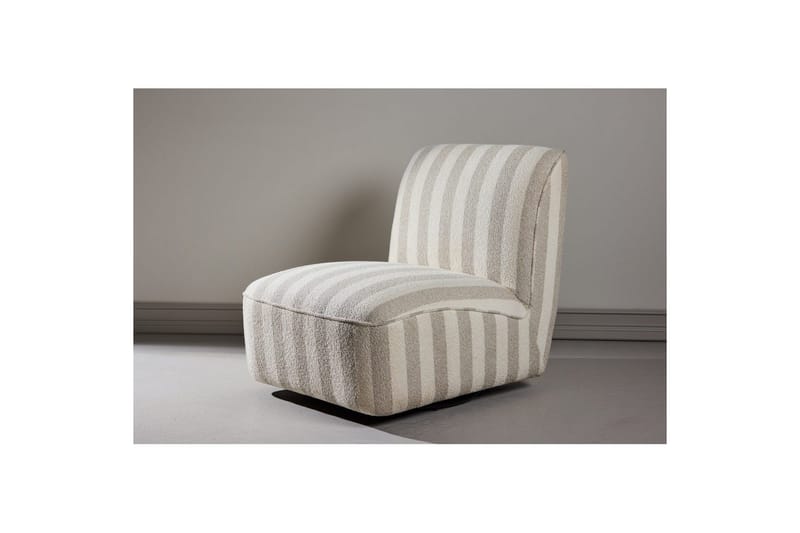 My Moderne Lenestol i Bouclé - Beige - Møbler - Stoler & lenestoler - Lenestoler