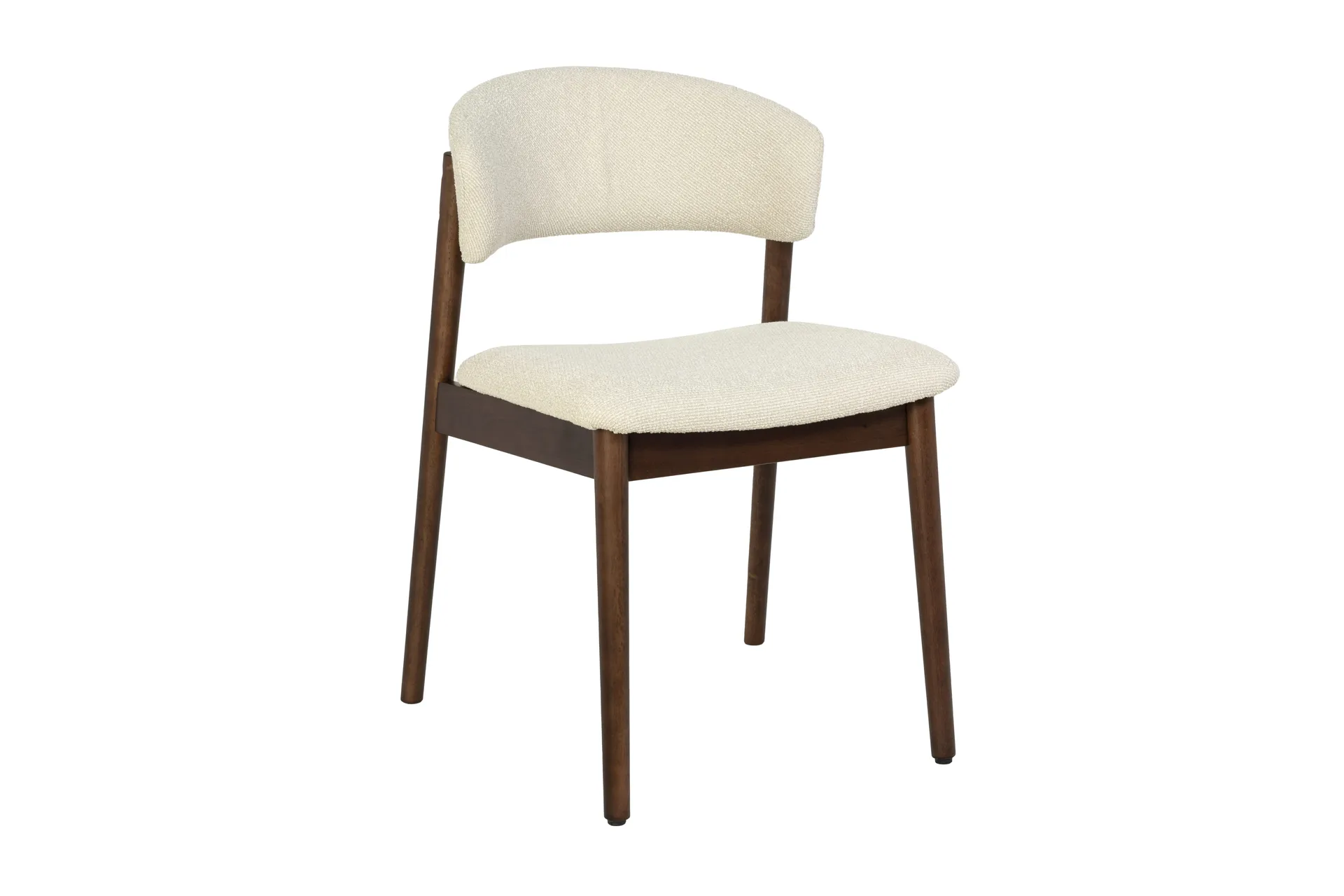 Nala Spisestol i Tre med Stoffsete - Valnøtt/Beige