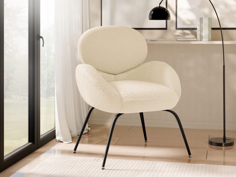 Neylin Lenestol - Beige - Møbler - Stoler & lenestoler - Lenestoler