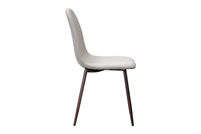 Nibe Spisestol - Beige/Metallben Valnøtt - Møbler - Stoler & lenestoler - Spisestuestoler & kjøkkenstoler