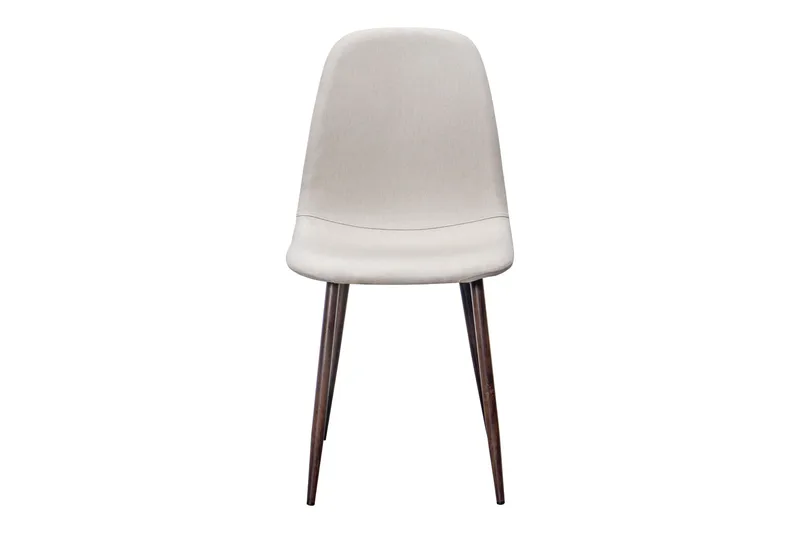 Nibe Spisestol - Beige/Metallben Valnøtt - Møbler - Stoler & lenestoler - Spisestuestoler & kjøkkenstoler