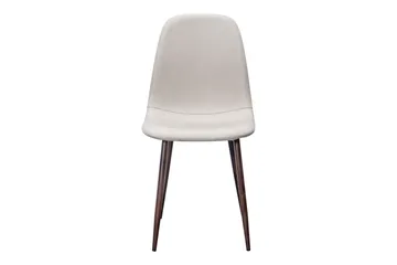 Nibe Spisestol - Beige/Metallben Valnøtt - Møbler - Stoler & lenestoler - Spisestuestoler & kjøkkenstoler