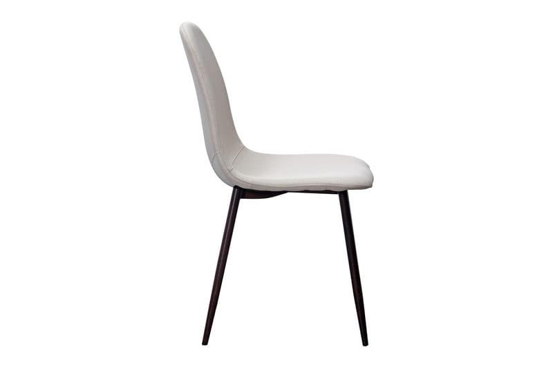 Nibe Spisestol - Beige/Metallben Valnøtt - Møbler - Stoler & lenestoler - Spisestuestoler & kjøkkenstoler