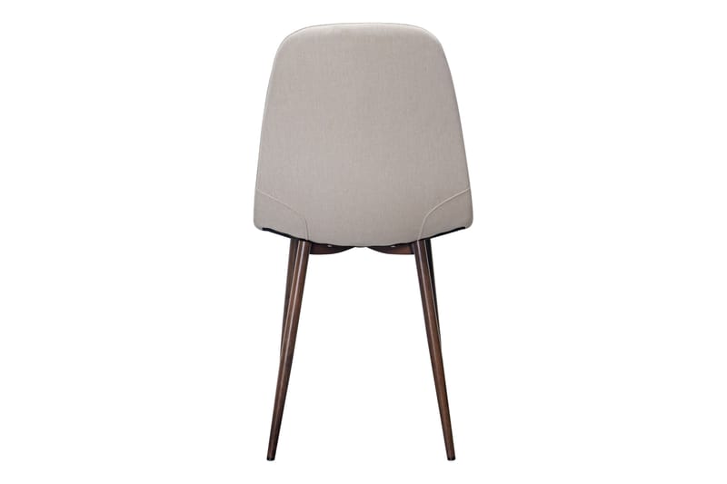 Nibe Spisestol - Beige/Metallben Valnøtt - Møbler - Stoler & lenestoler - Spisestuestoler & kjøkkenstoler