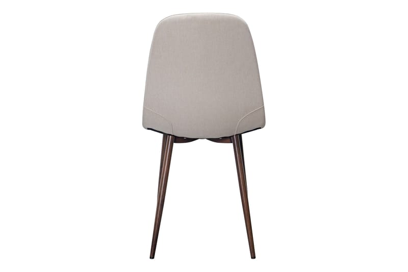 Nibe Spisestol - Beige/Metallben Valnøtt - Møbler - Stoler & lenestoler - Spisestuestoler & kjøkkenstoler