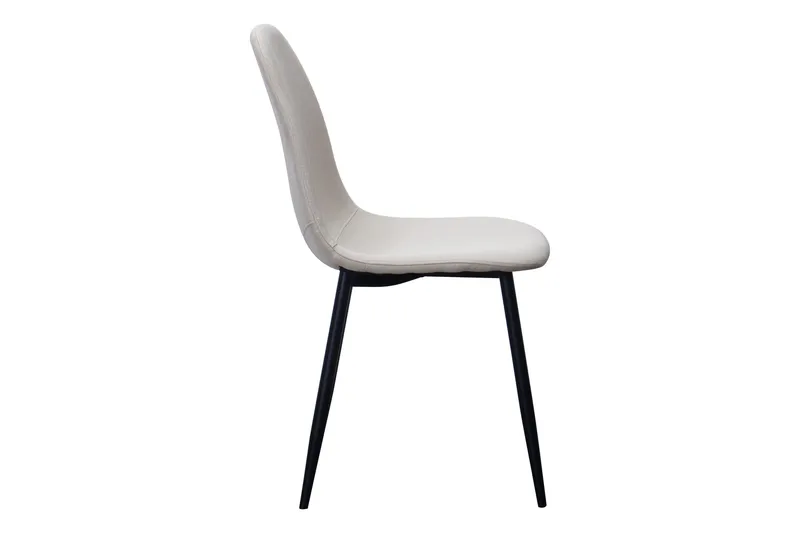 Nibe Spisestol - Beige/Svarte Metallben - Møbler - Stoler & lenestoler - Spisestuestoler & kjøkkenstoler