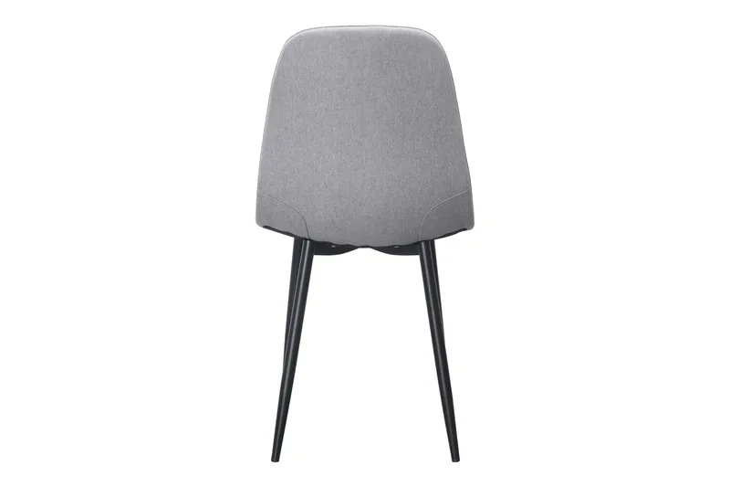 Nibe Spisestol - Grå/Svarte Metallben - Møbler - Stoler & lenestoler - Spisestuestoler & kjøkkenstoler