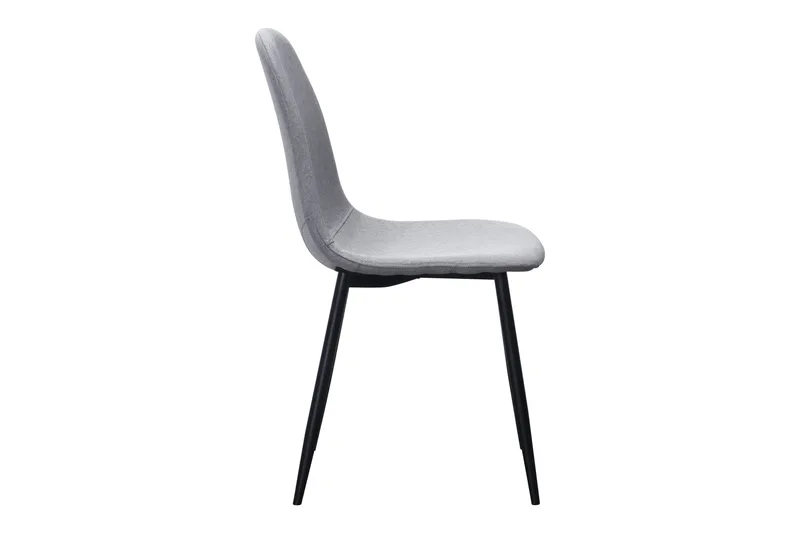 Nibe Spisestol - Grå/Svarte Metallben - Møbler - Stoler & lenestoler - Spisestuestoler & kjøkkenstoler