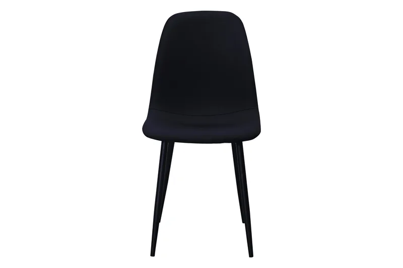 Nibe Spisestol - Svart/Svarte Metallben - Møbler - Stoler & lenestoler - Spisestuestoler & kjøkkenstoler