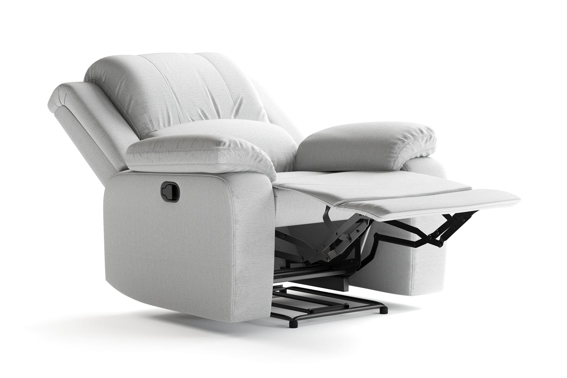 Norbo Recliner Lenestol Kinolenestol - Fällbar lenestol i stoff - Hvilelenestol - Lysegrå - Møbler - Stoler & lenestoler - Lenestoler - Recliner & kinostol