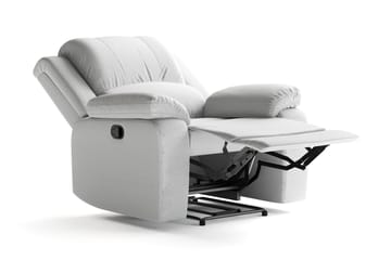 Norbo Recliner Lenestol Kinolenestol - Fällbar lenestol i stoff - Hvilelenestol - Lysegrå - Møbler - Stoler & lenestoler - Lenestoler - Recliner & kinostol