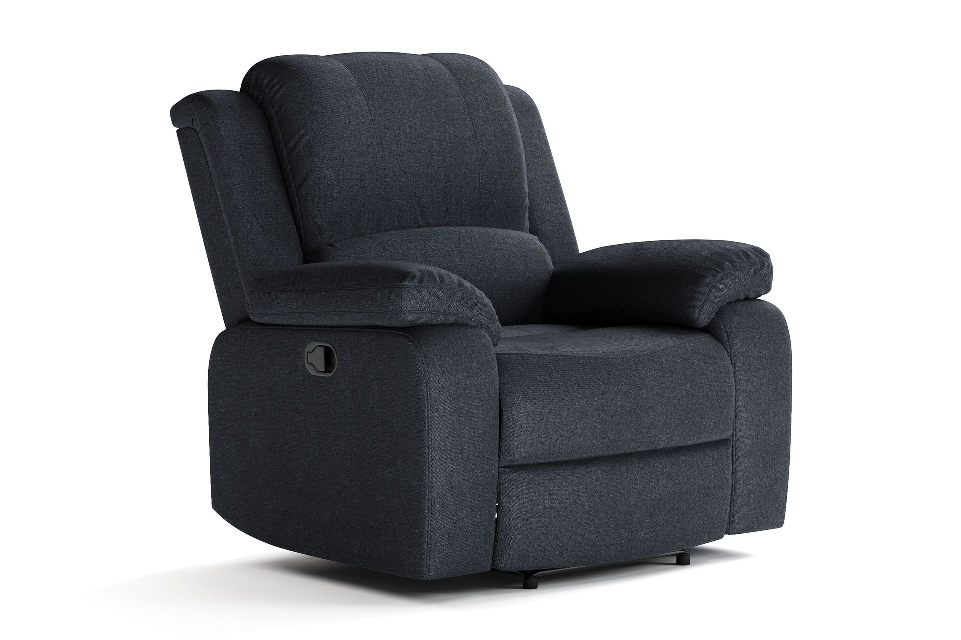 Norbo Recliner Lenestol Kinolenestol - Fällbar lenestol i stoff - Hvilelenestol - Svart - Møbler - Stoler & lenestoler - Lenestoler - Recliner & kinostol