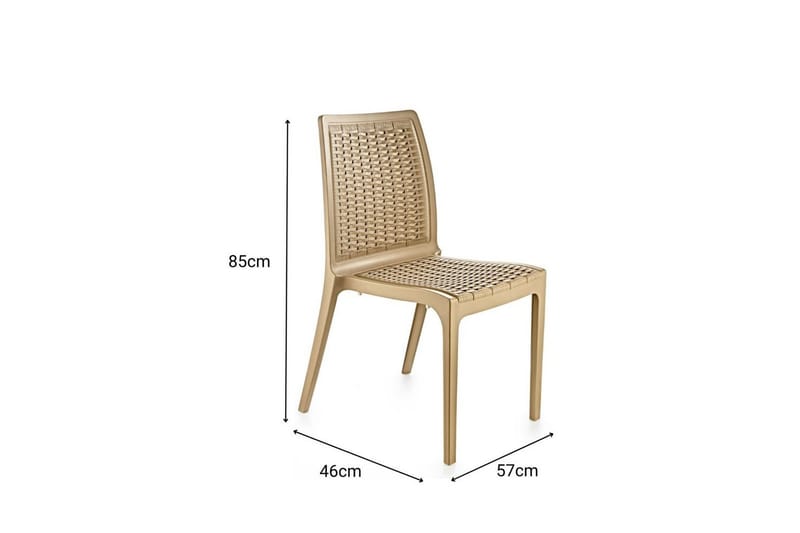 Omber Spisestol - Beige - Møbler - Stoler & lenestoler - Spisestuestoler & kjøkkenstoler