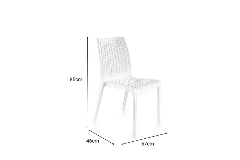 Omber Spisestol - Hvit - Møbler - Stoler & lenestoler - Spisestuestoler & kjøkkenstoler