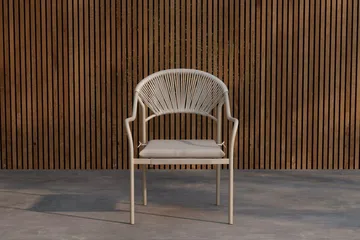Paros spisestol utendørs - Beige - Møbler - Stoler & lenestoler - Karmstoler