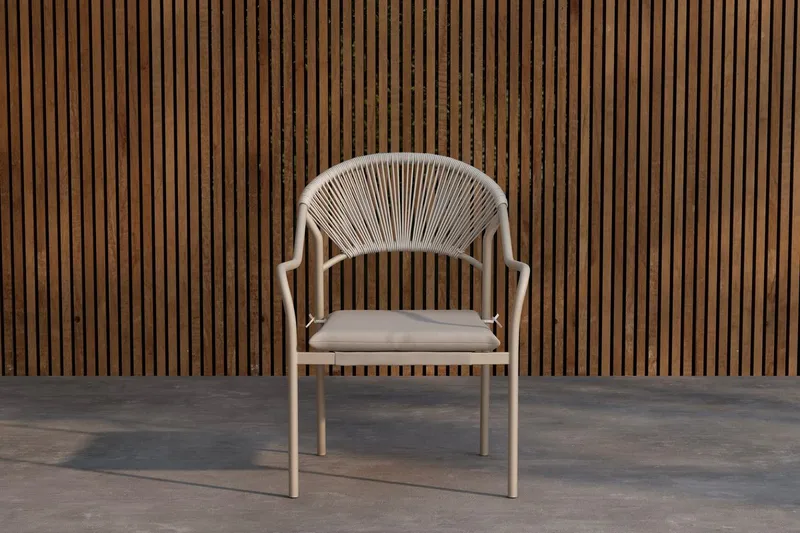 Paros spisestol utendørs, Beige