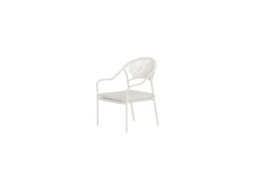 Paros spisestol utendørs - Beige - Møbler - Stoler & lenestoler - Karmstoler
