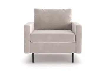 Peppe Manchester Lenestol 76 cm bred - Beige - Møbler - Stoler & lenestoler - Lenestoler - Klubblenestol