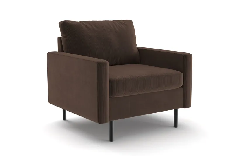 Peppe Manchester Lenestol 76 cm bred - Brun - Møbler - Stoler & lenestoler - Lenestoler - Klubblenestol