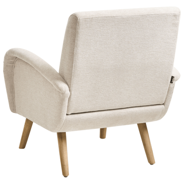 Plassen Lenestol i Stoff - Beige - Møbler - Stoler & lenestoler - Lenestoler
